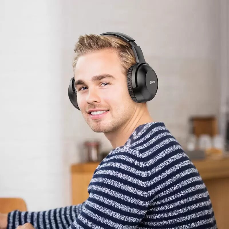 Наушники Hoco W33 беспроводные, накладные, Bluetooth 5.0, аккумулятор 250 мА·ч, зарядка ~2 ч, чип JL AC6956A — фото 1