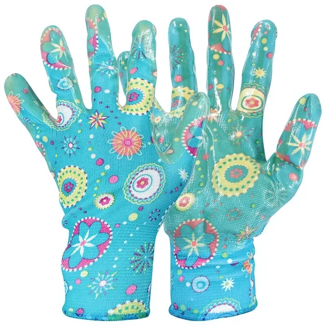 Перчатки хозяйственные «PARK EL-F002» размер 7 (S) эластичные микс цветов