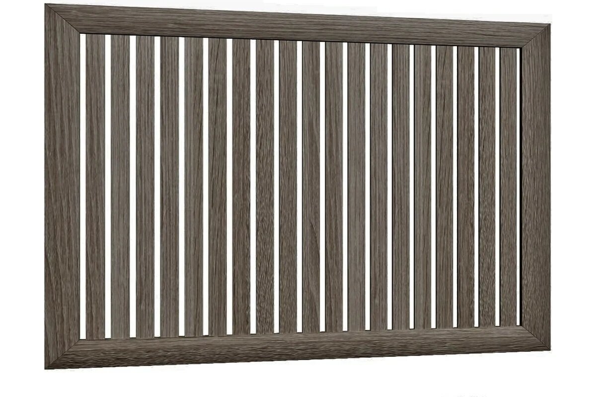 Реечный экран для радиатора Стильный Дом 120x60 см Ясень темный v530750