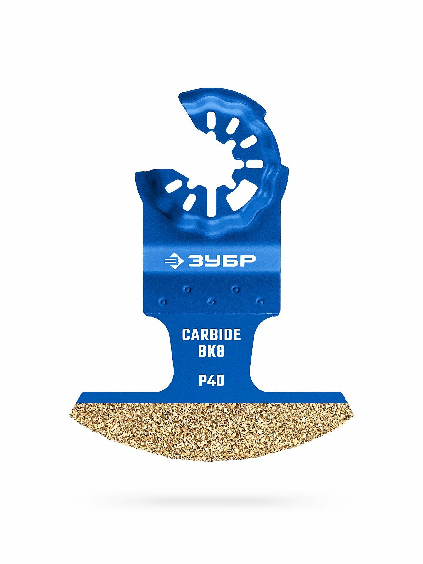 Насадка для МФИ реноватора мультитула ЗУБР CARBIDE ВК8 Р40 70x2.6 мм твердая керамика кирпич пенобетон с крошкой из карбида вольфрама