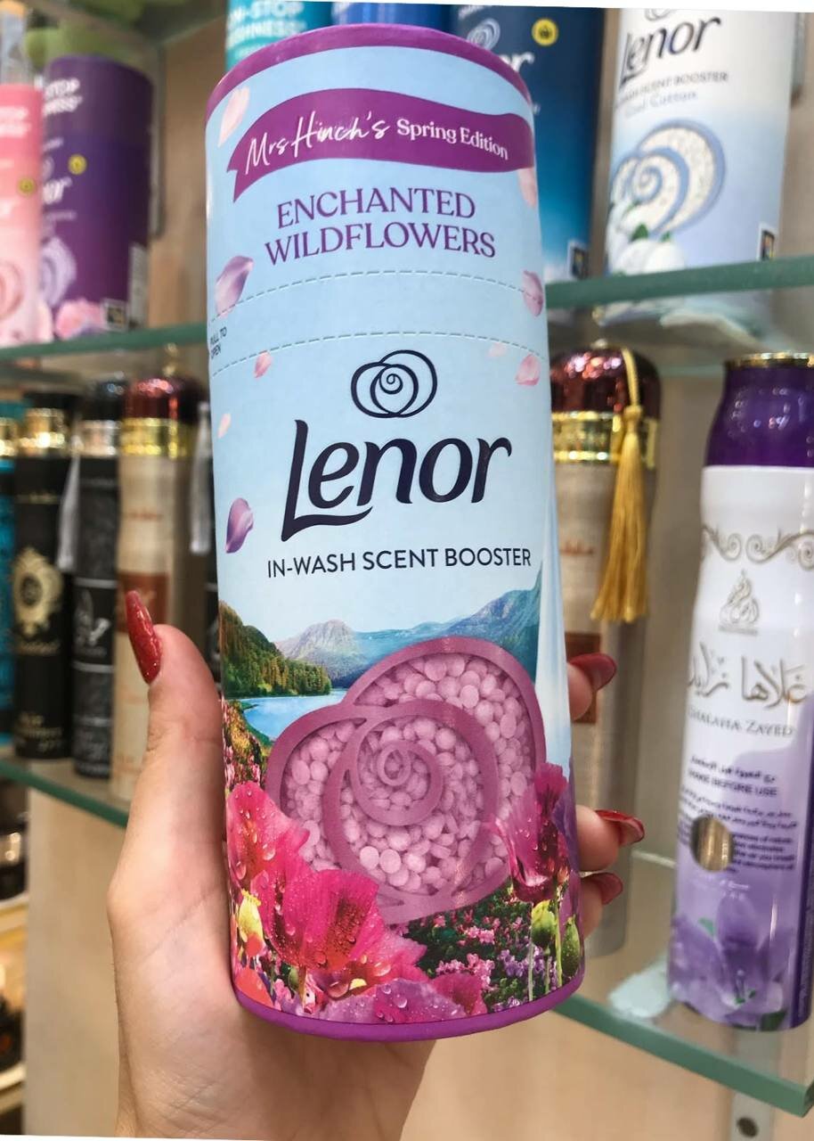 Таблетки для стирки Lenor "Очарованные полевые цветы", антибактериальные, 155г