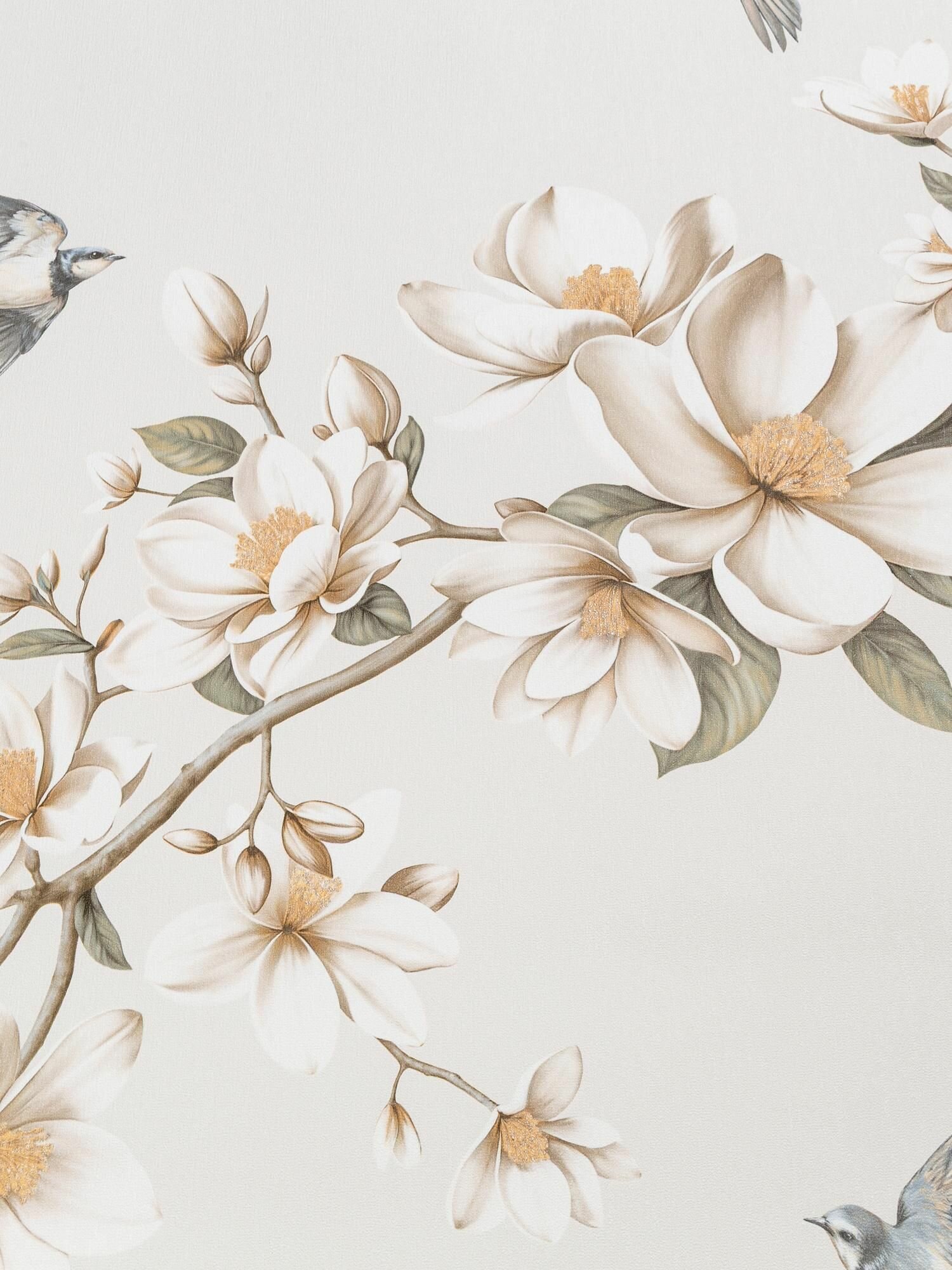 Обои винил горячего тиснения моющиеся на флизелиновой основе Marvig Летний День 1.06м х 10.05м под ткань цвет бежевый 103122