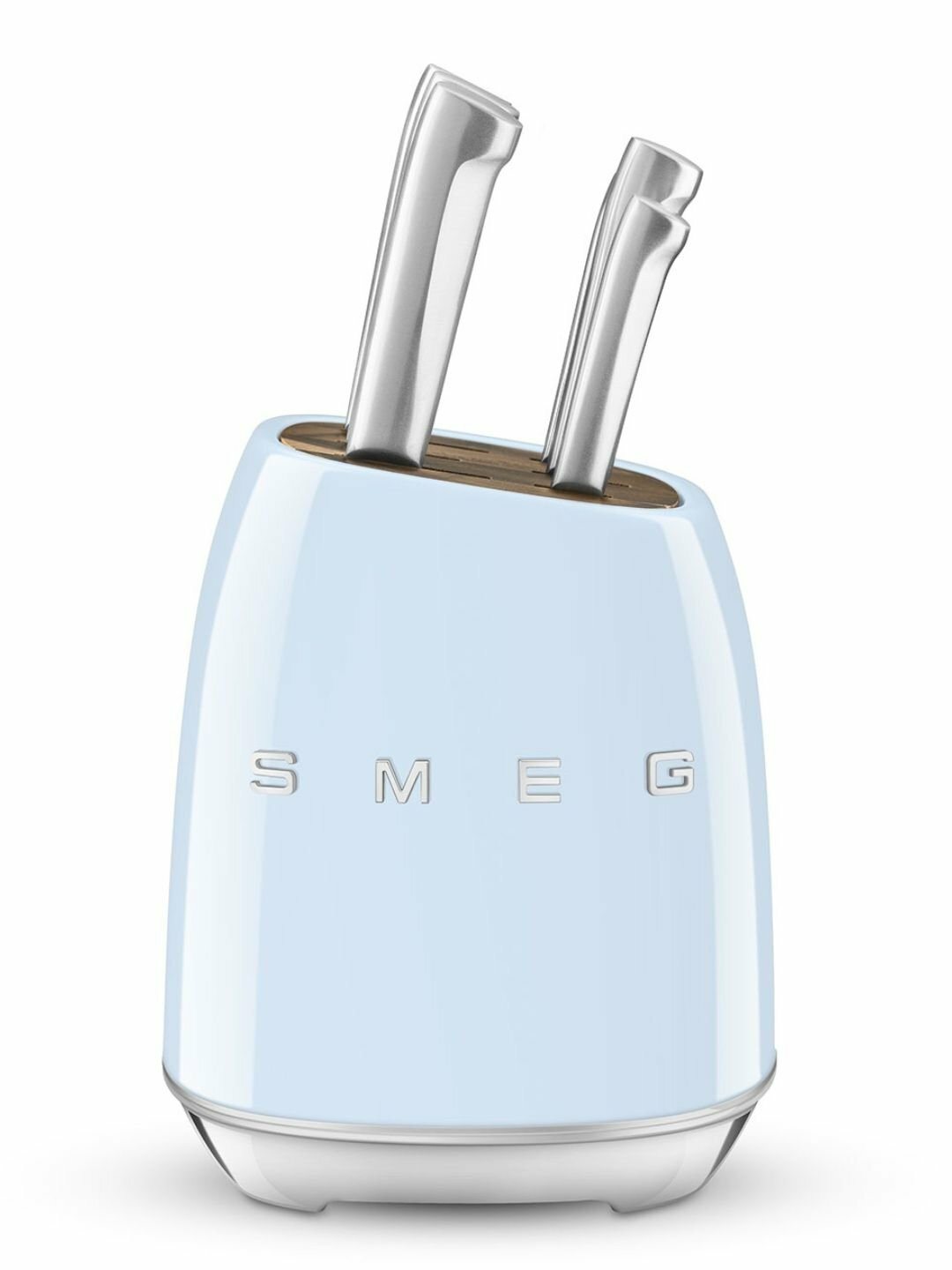 Набор кухонных ножей SMEG SM-1, 7 предметов, нержавеющая сталь, с подставкой, универсальный