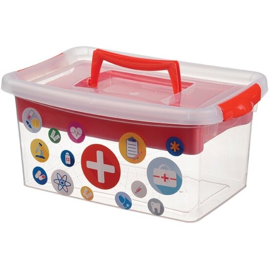 Контейнер Idea аптечка 4л М 2907 Красный