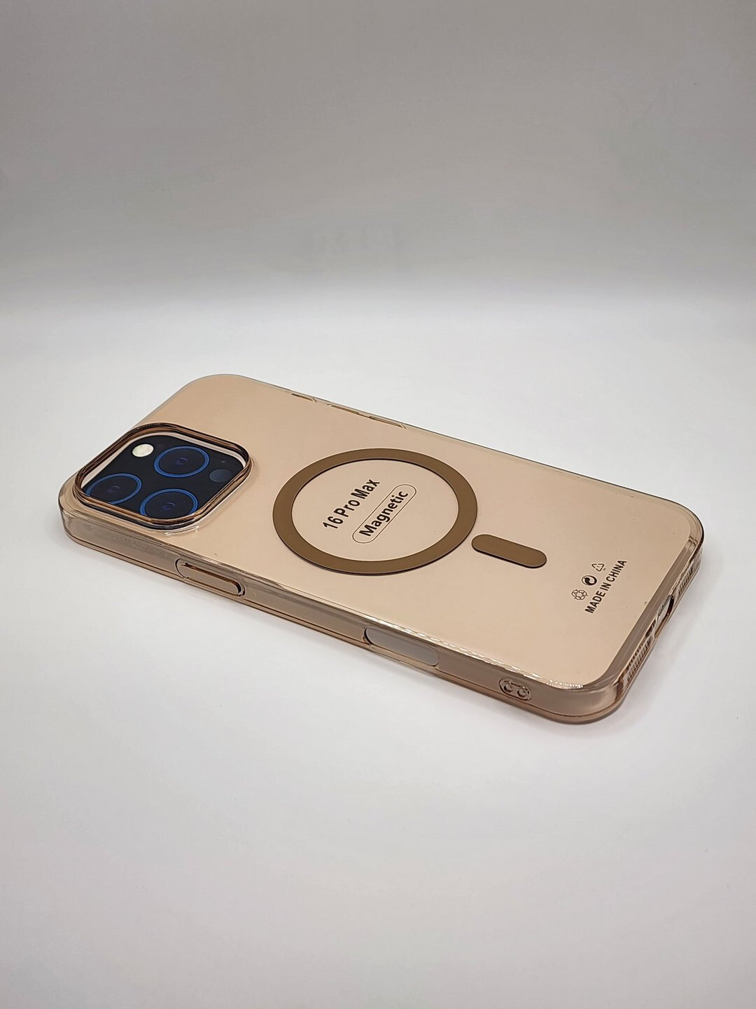 Чехол 7MILLIARD T2PP, магнитный, для iPhone 16pro Max, прозрачный, ударопрочный — фото 1