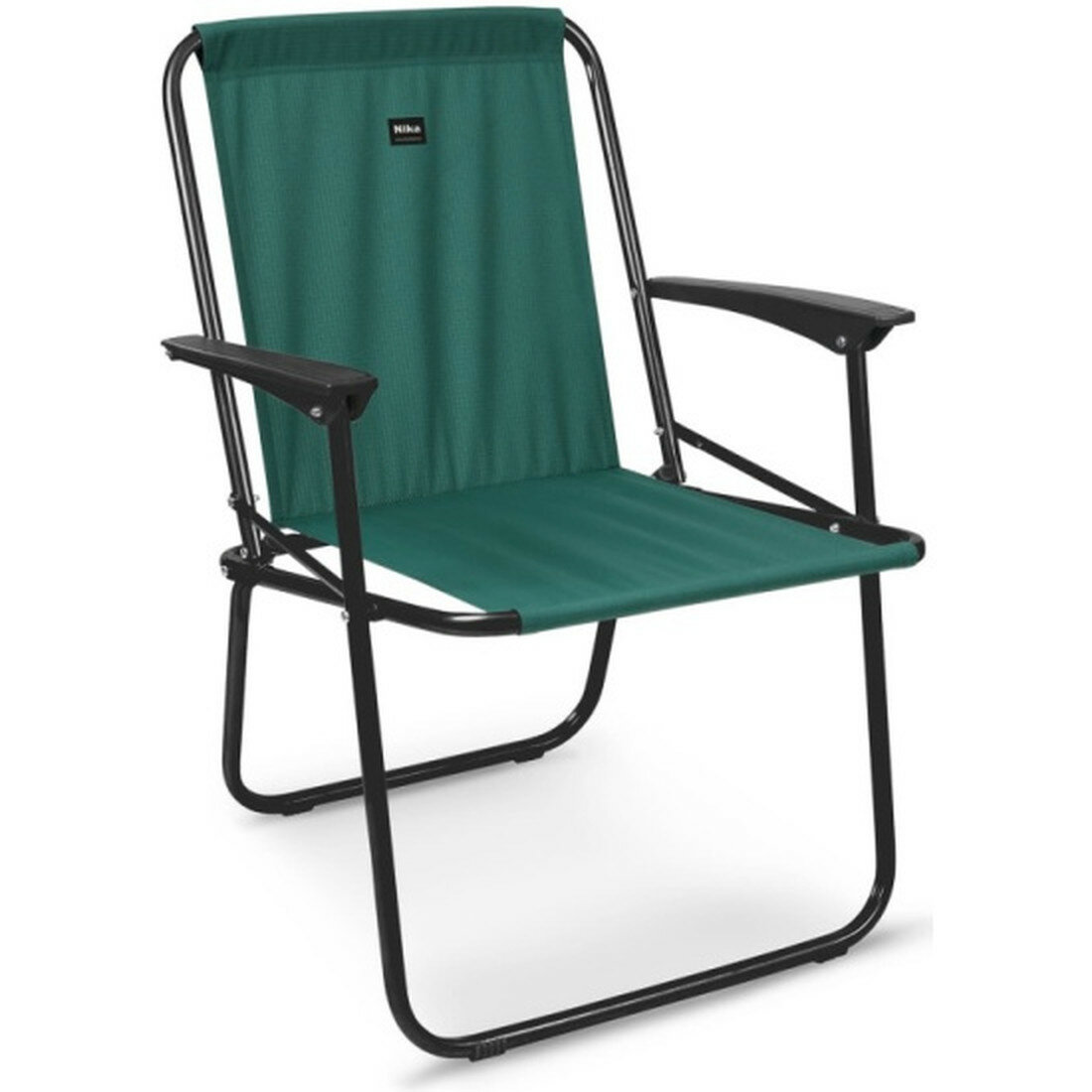 Кресло складное Garden Story КС4 3 арт  КС4 3  каркас черный  ткань изумруд 