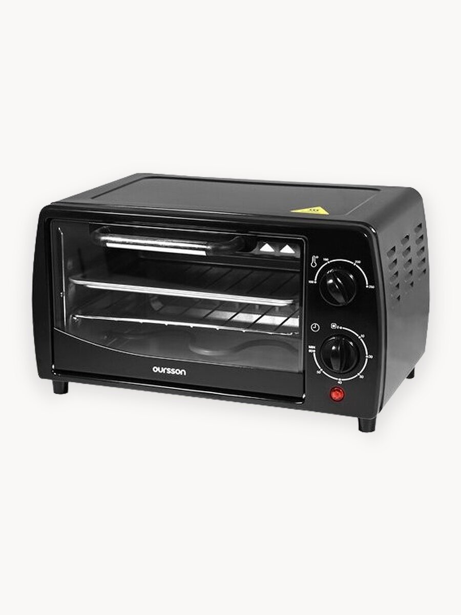 Духовка электрическая настольная Oursson MO0902/BL, 9 л, механическое управление, в черном цвете