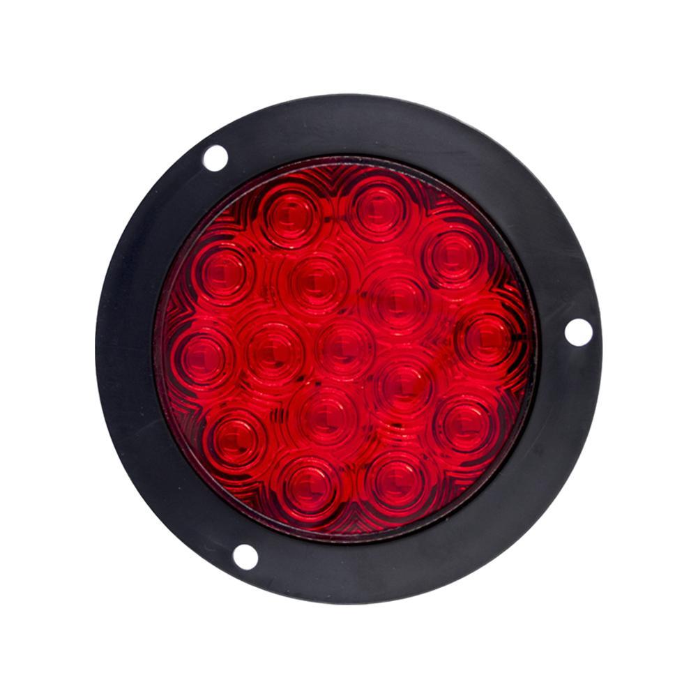 Фонарь круглый светодиодный, 16 LED, 140 мм, 12-24 В, для грузовика.