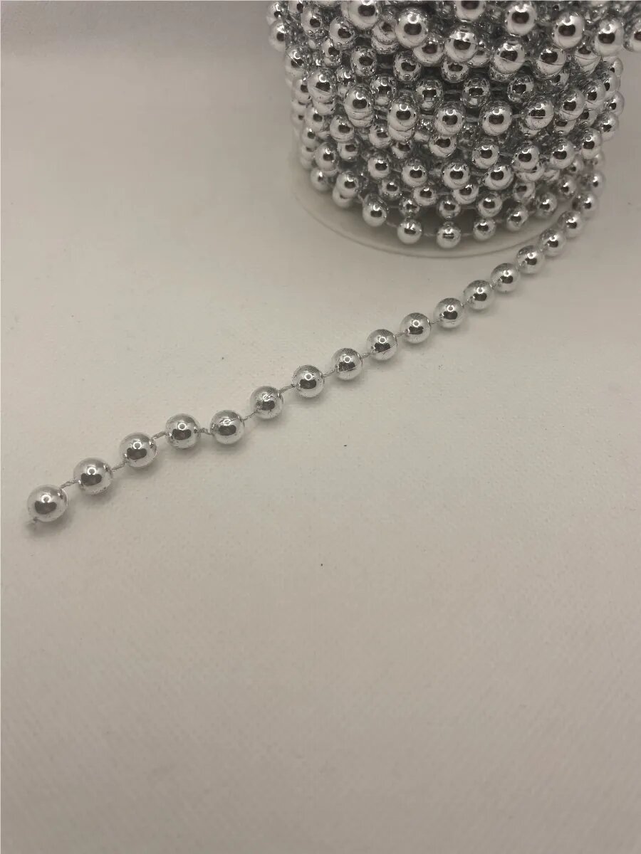 Бусы на нитке, 8мм, 17м — фото 1