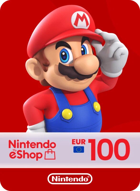 Карта пополнения Nintendo eShop 100 Euro, Европа (EU)
