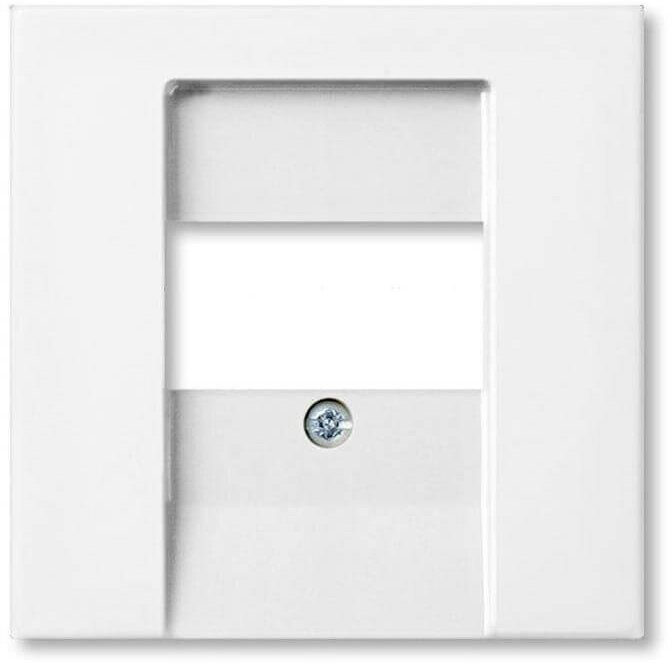 Лицевая панель ABB Basic55 розетки информационной альпийский белый 2CKA001724A4275