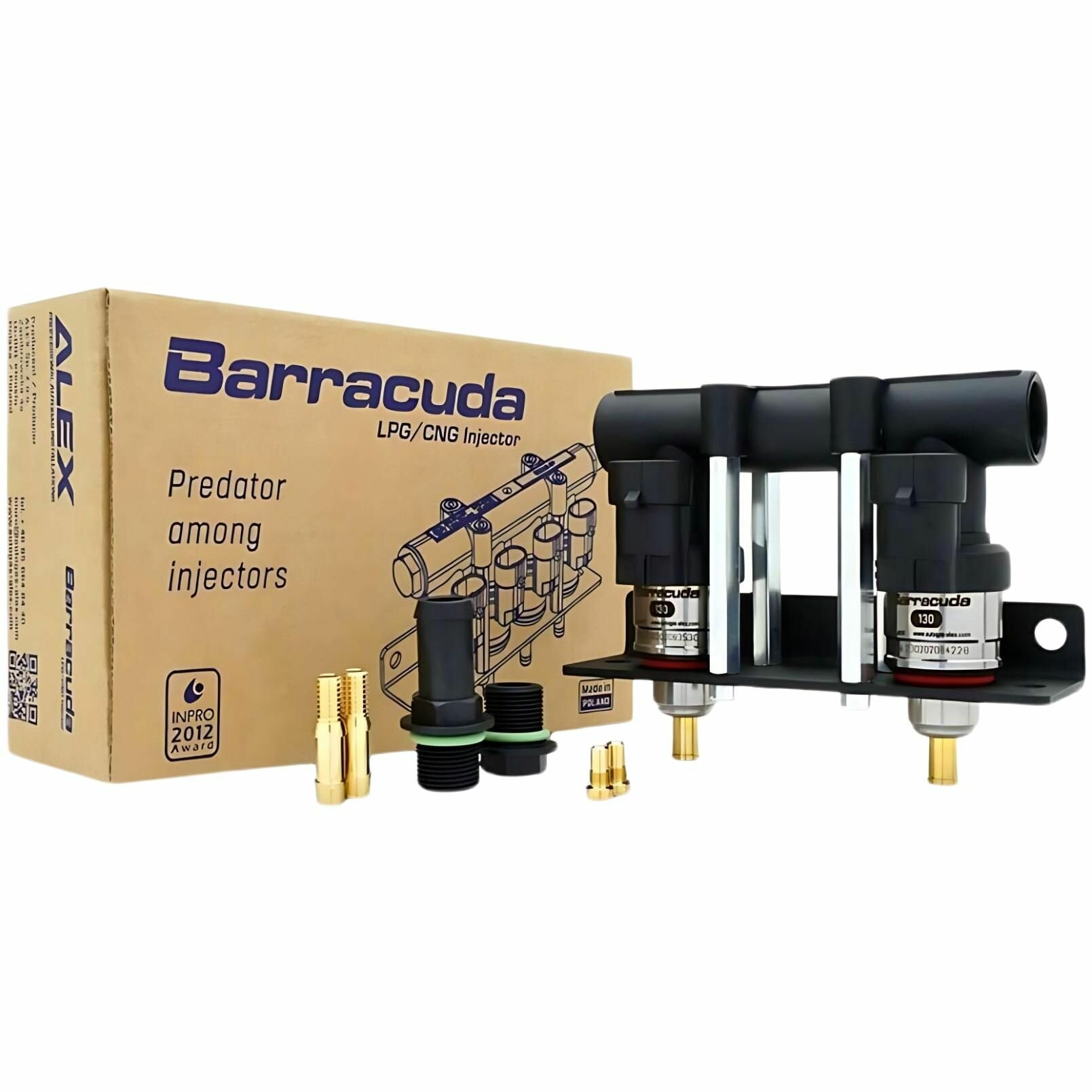 Форсунки ГБО ALEX Barracuda 130 1 9 Ом 2 цилиндра