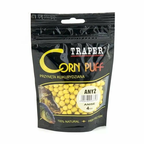 Рыболовная насадка кукуруза воздушная/пуффы Traper Corn Puff 20 гр, Анис (Anyz), размер 4 мм