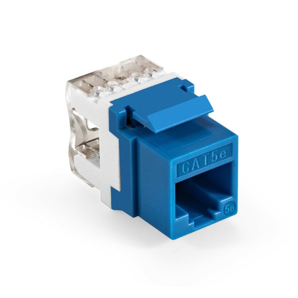 Модуль-вставка Keystone Jack RJ-45 ExeGate KJ-8P8C-U-C5e-180-Dual (Кат.5e, неэкранированная, 180 градусов, IDC Krone/110) (EX297337RUS)
