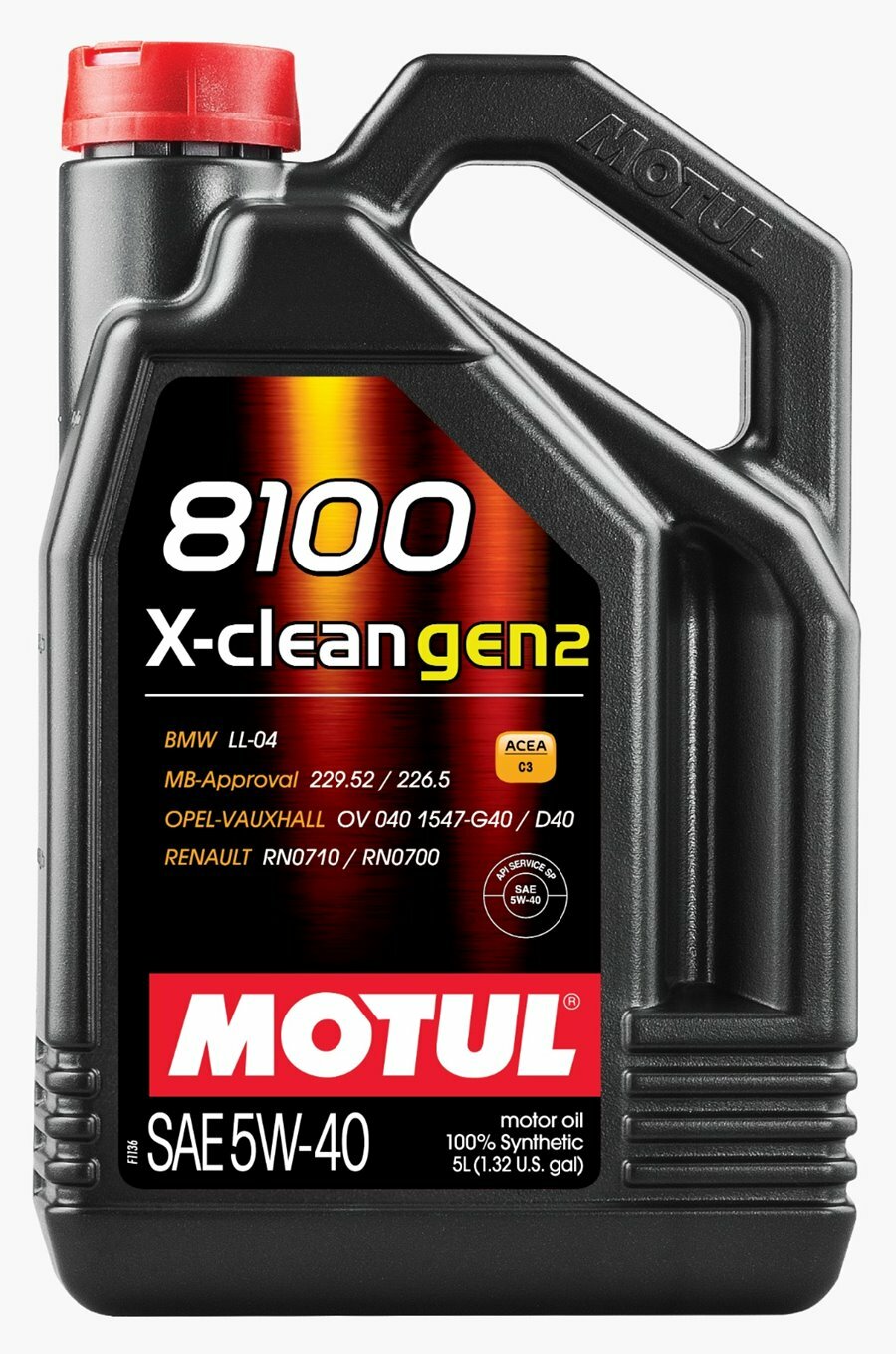 Синтетическое моторное масло Motul 8100 X-clean Gen2 5w-40 (5L) 113222