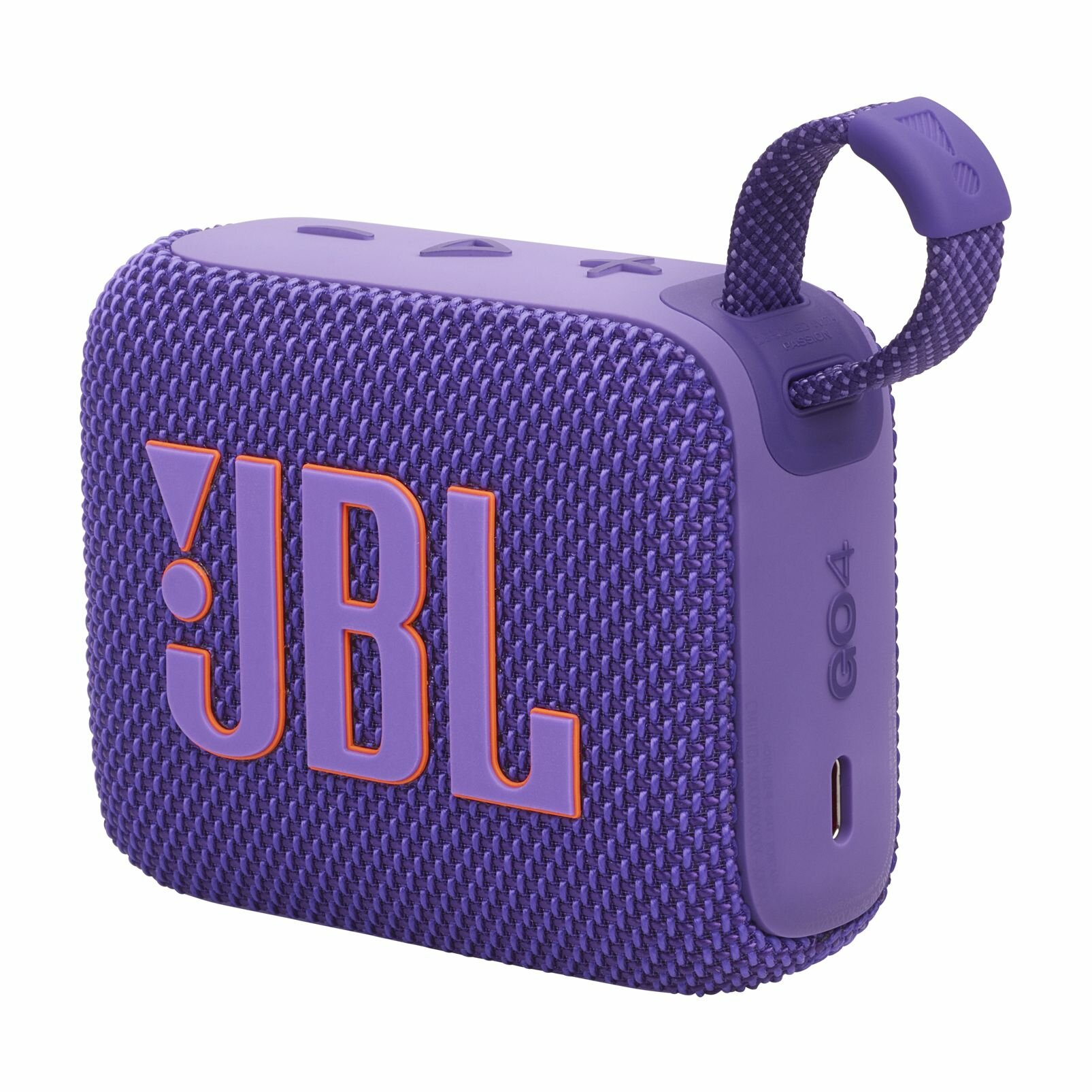 Портативный динамик JBL Go 4 , фиолетовый, влагозащищённый, время работы до 12 часов