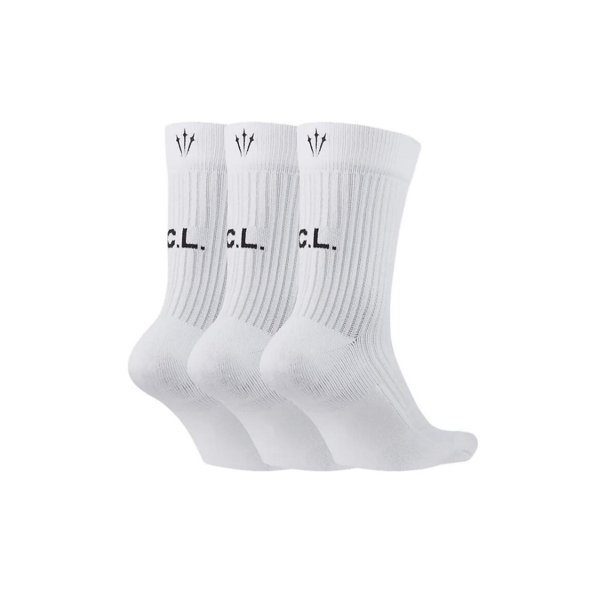 Носки NIKE Nike Nocta, комплект, 100 den, 3 пары, размер 38/42, белый — фото 1