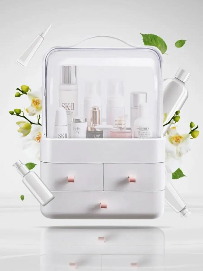 Органайзер для хранения косметики и мелочей Ridberg Box, белый SY