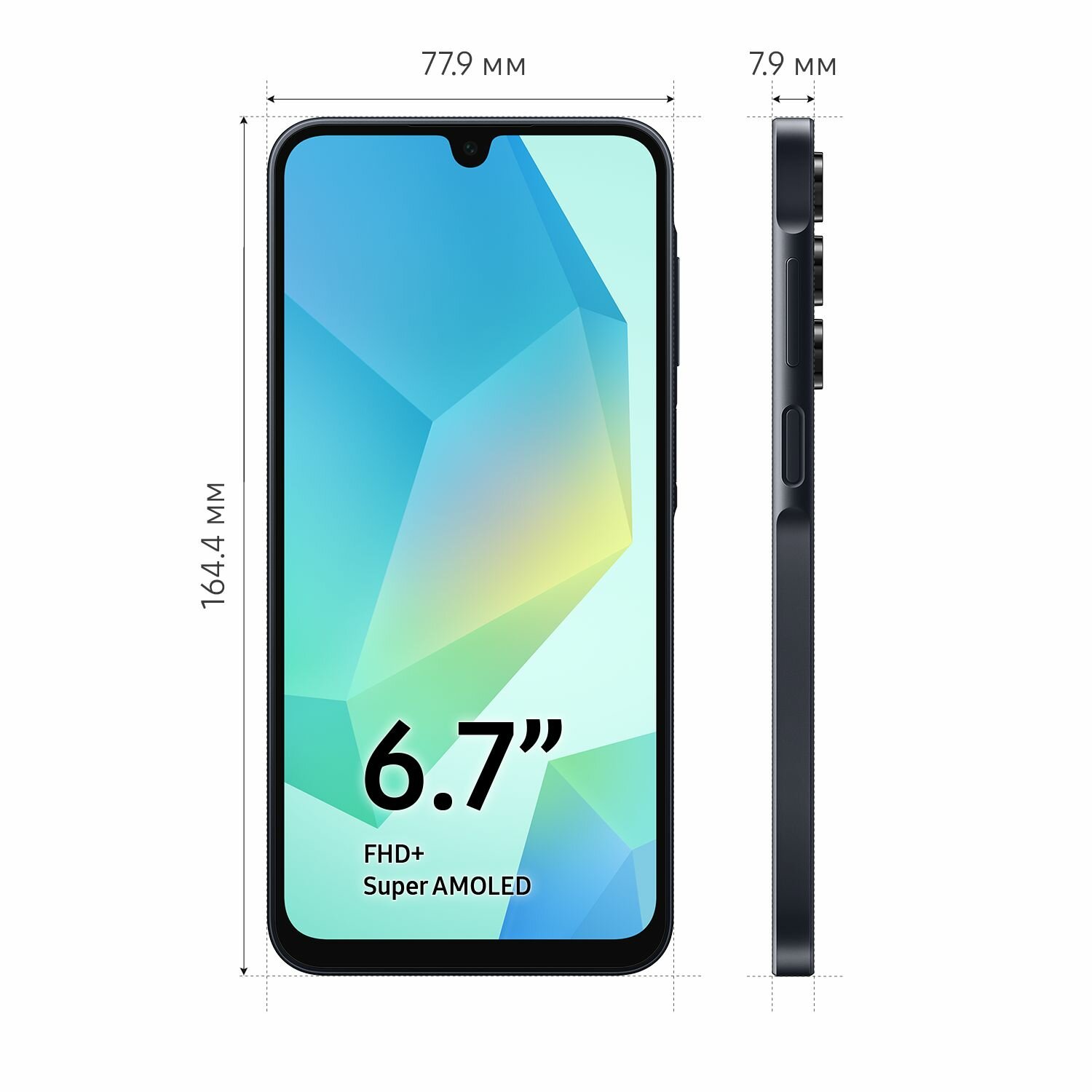 Смартфон Samsung Galaxy A16 SM-A165FZKDCAU 4+128 Gb черный — фото 1