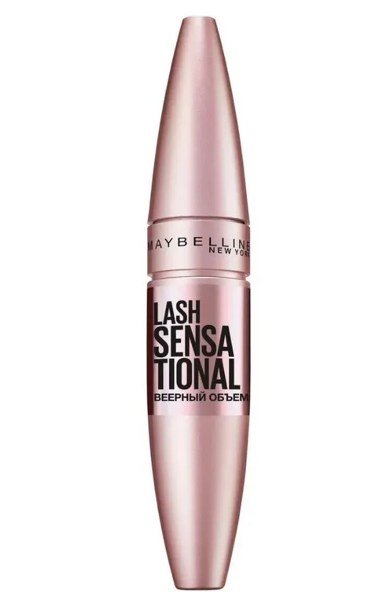 Maybelline New York Тушь для ресниц Lash Sensational Веерный объем, 9.5 мл, черная , цвет Very Black Классический черный — фото 1