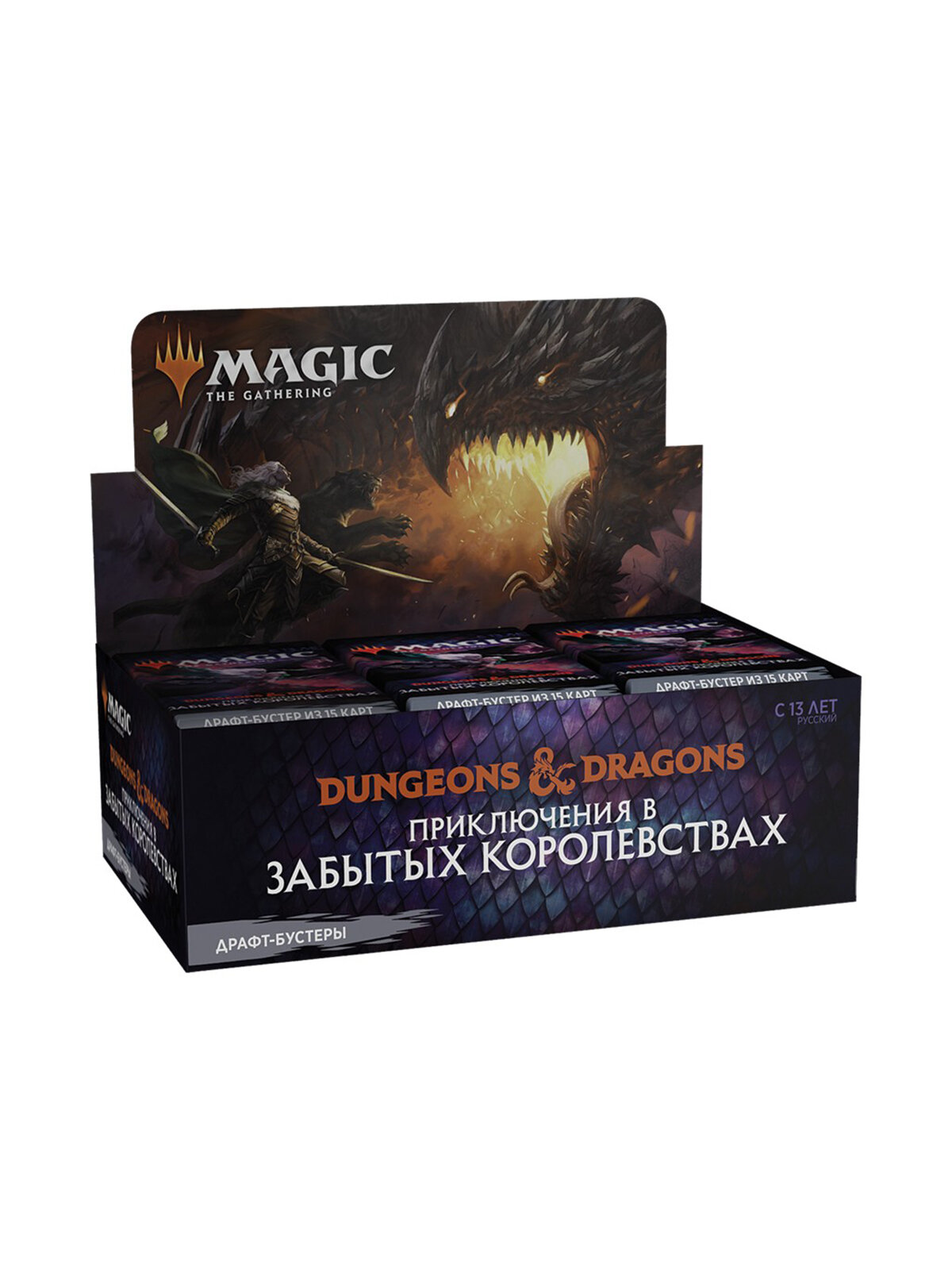Magic The Gathering: Дисплей драфт-бустеров MTG издания Приключения в Забытых Королевствах на русском