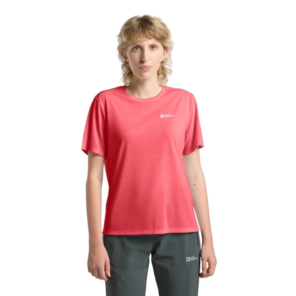 Футболка Jack Wolfskin, размер M, розовый — фото 1