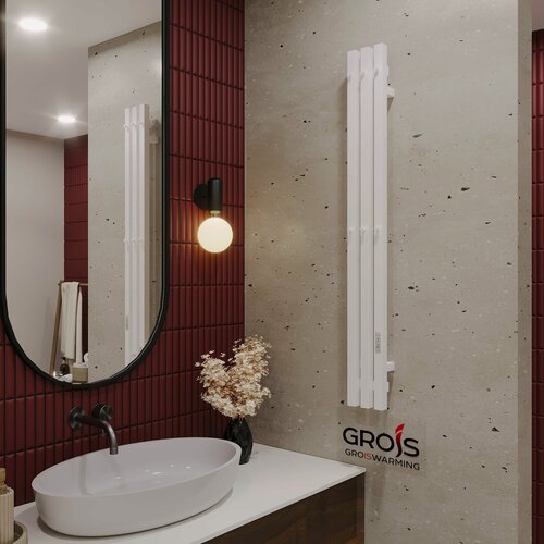 Изображение товара Полотенцесушитель электрический Титан-3 GR-163 130х1150мм белый правый