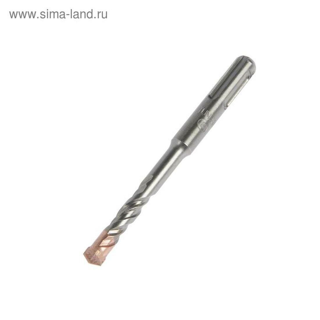 Бур по бетону тундра крестовый наконечник двойная спираль SDS-plus 8 х 110 мм