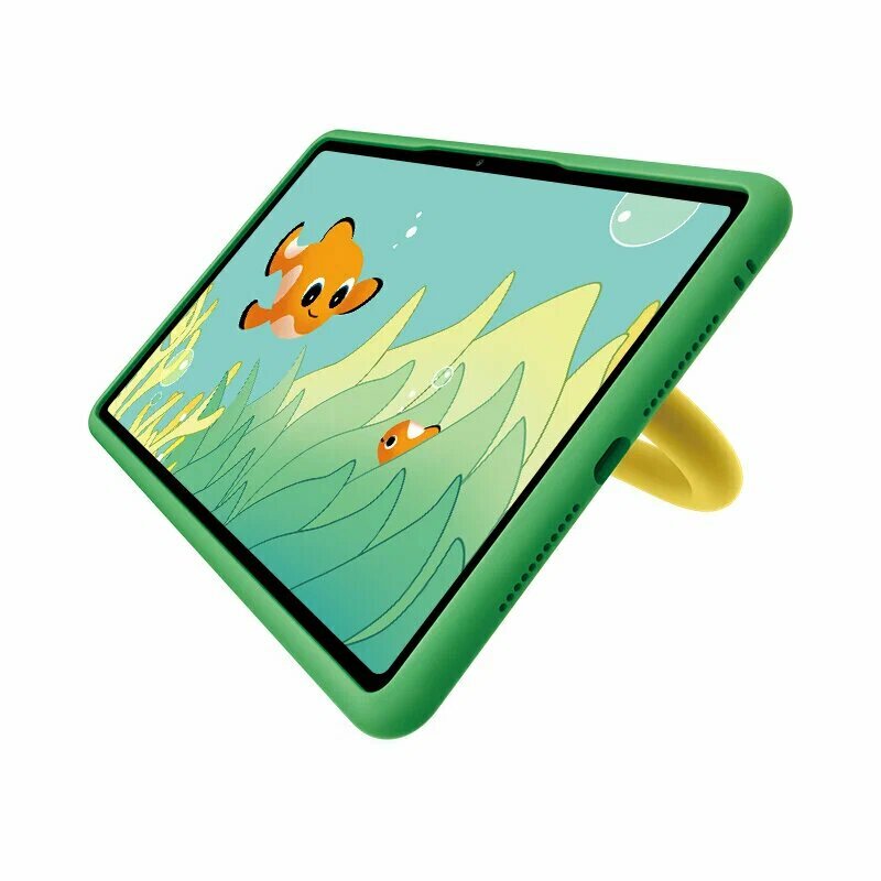 Планшет HUAWEI MatePad SE 11 Kids, 4/128 ГБ, зеленый чехол, серый планшет (53014JHM) — фото 1