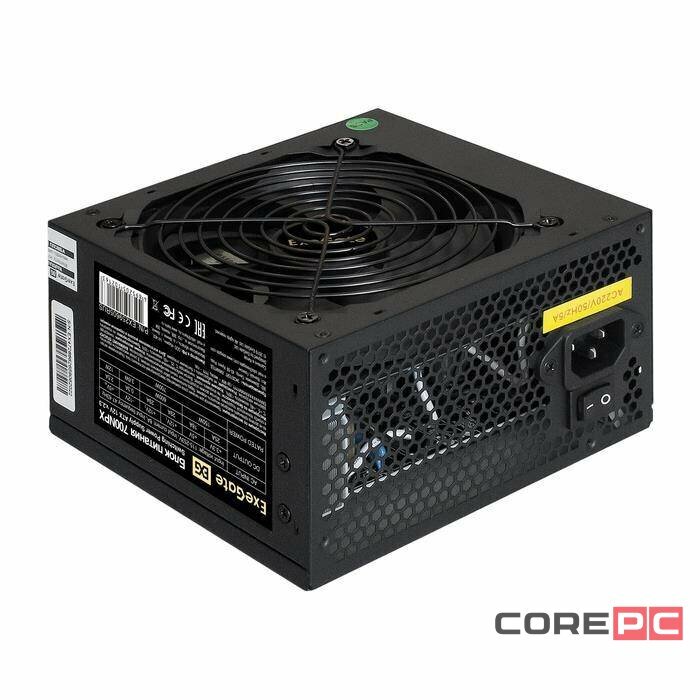 Блок питания для персонального компьютера ExeGate 700W 700NPX Black (EX259605RUS)