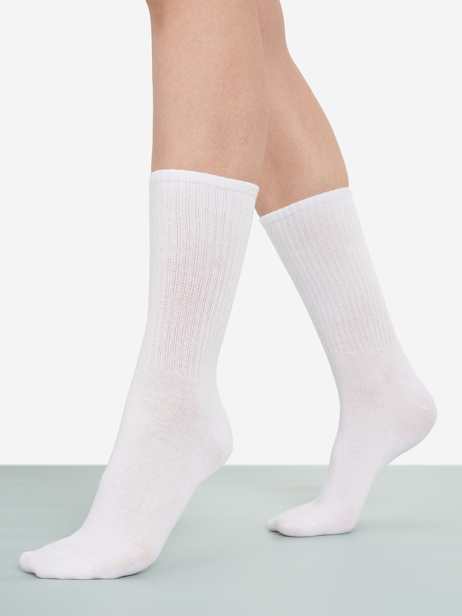 Носки GSD, размер 35-38, белый, красный — фото 1