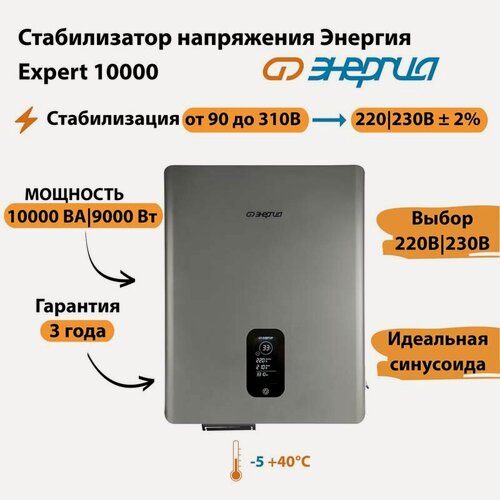 Изображение товара Инверторный cтабилизатор напряжения Энергия Expert 10000 (стаб)