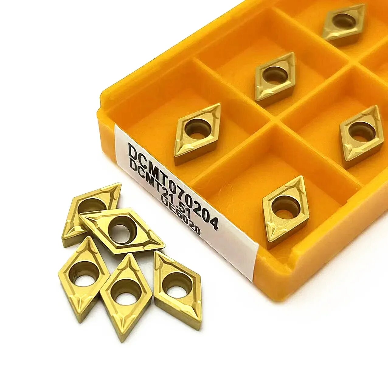 10 шт. DCMT11T304 DCMT11T308 DCMT070204 VP15TF US735 UE6020 внутренние токарные инструменты твердосплавная вставка DCMT инструменты для токарных станков вставки, DCMT070204 UE6020, 10PCS