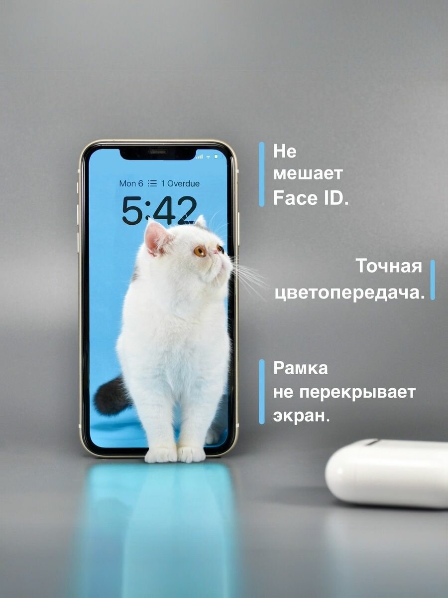 Защитное стекло для iPhone 11/ XR, олеофобное покрытие и лёгкая установка — фото 1