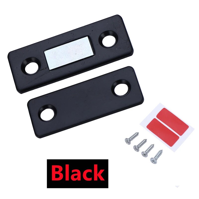 Магнитная защелка для шкафа серебристого цвета Black