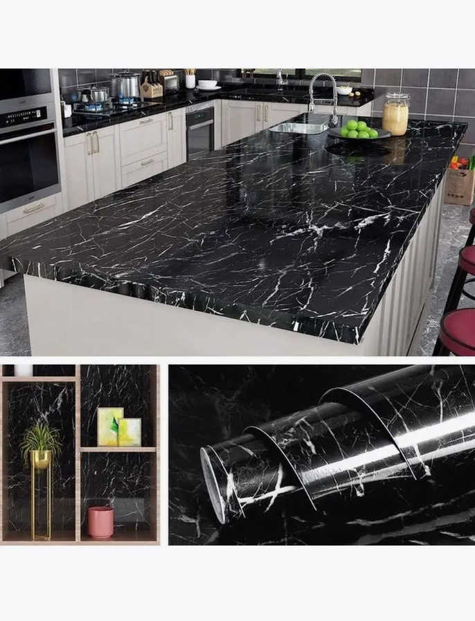 Пленка самоклеящаяся "Мрамор Марми", водостойкая, жаропрочная, 3м x 60см — фото 1