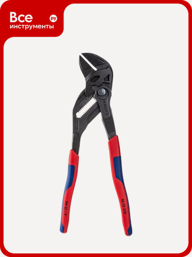 Изображение товара Переставные клещи-ключ Knipex 52 мм (2 ), 250 мм, серые, 2-к ручки, подвес