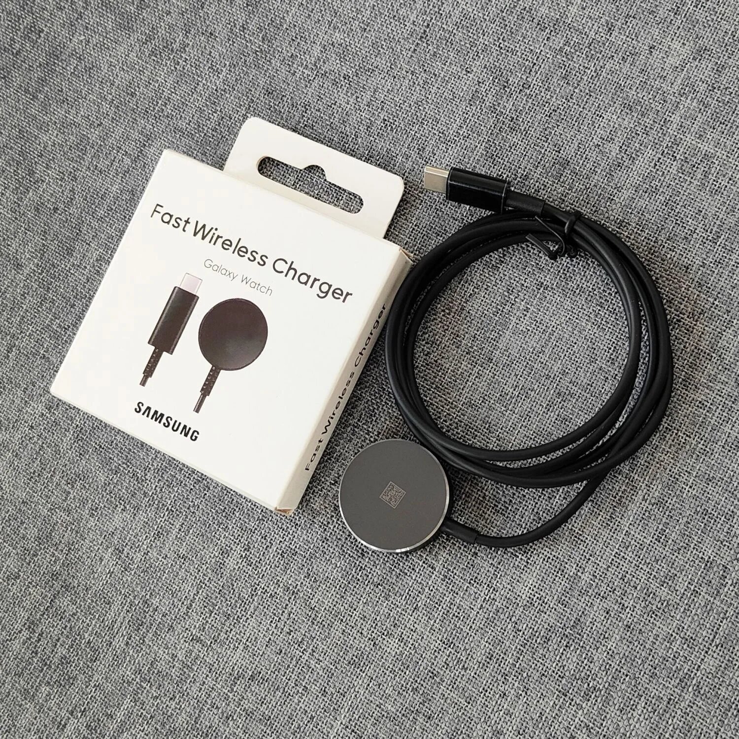 Оригинальный зарядный кабель USB-C для Samsung Galaxy Watch 7, 5, 6, 4, 3, классическое зарядное устройство для умных часов Ultra Pro, док-станция для беспроводной зарядки, Black