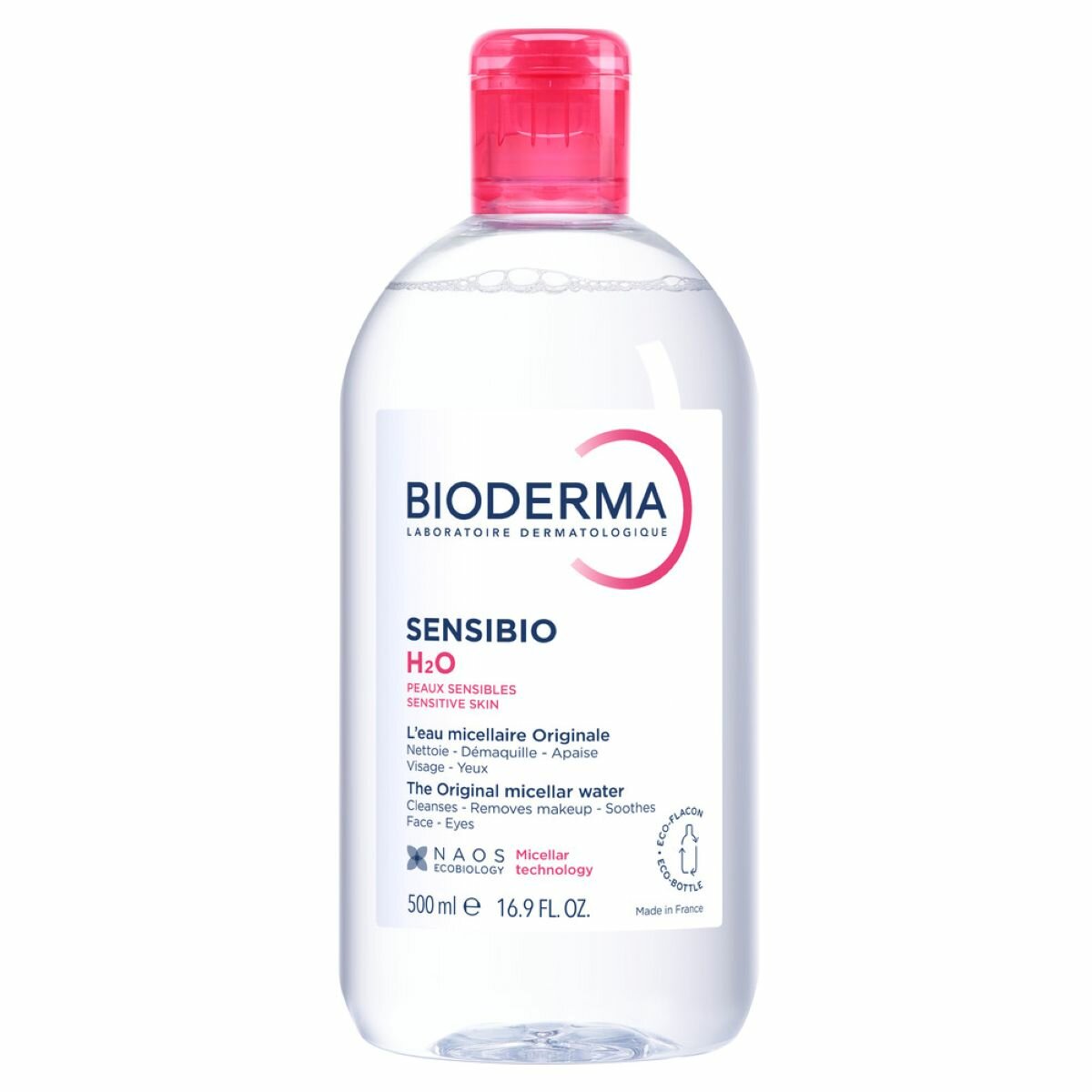 Биодерма сенсибио Н2О Мицеллярная вода, 500 мл | BIODERMA Sensibio H2O