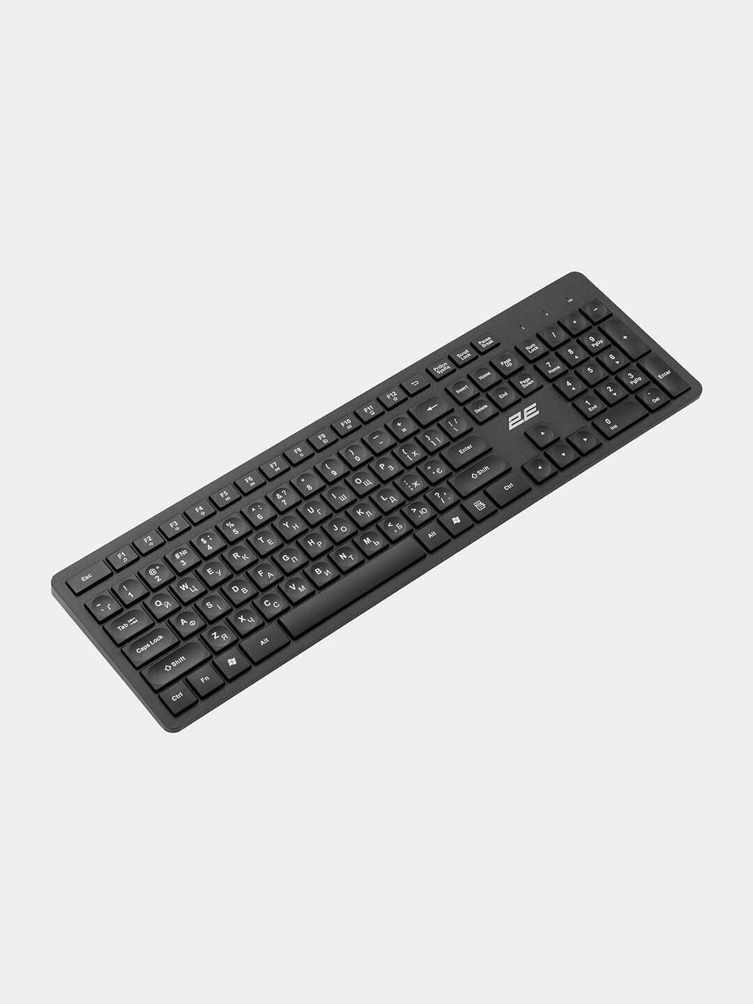 Комплект клавиатура и мышь от бренда 2E MK420 WL, EN/UK/RU, чёрный