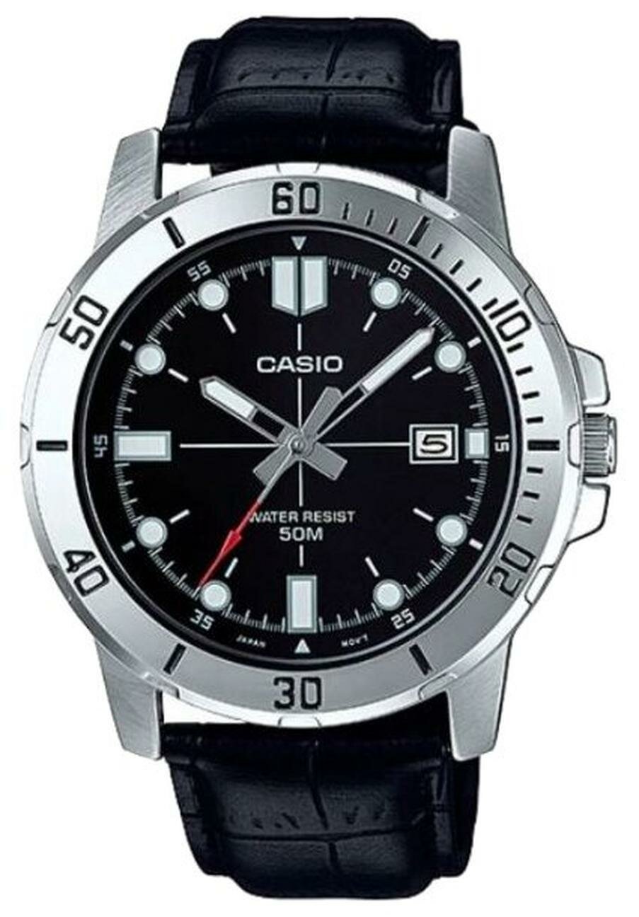 Наручные часы CASIO, серебристый/черный — фото 1