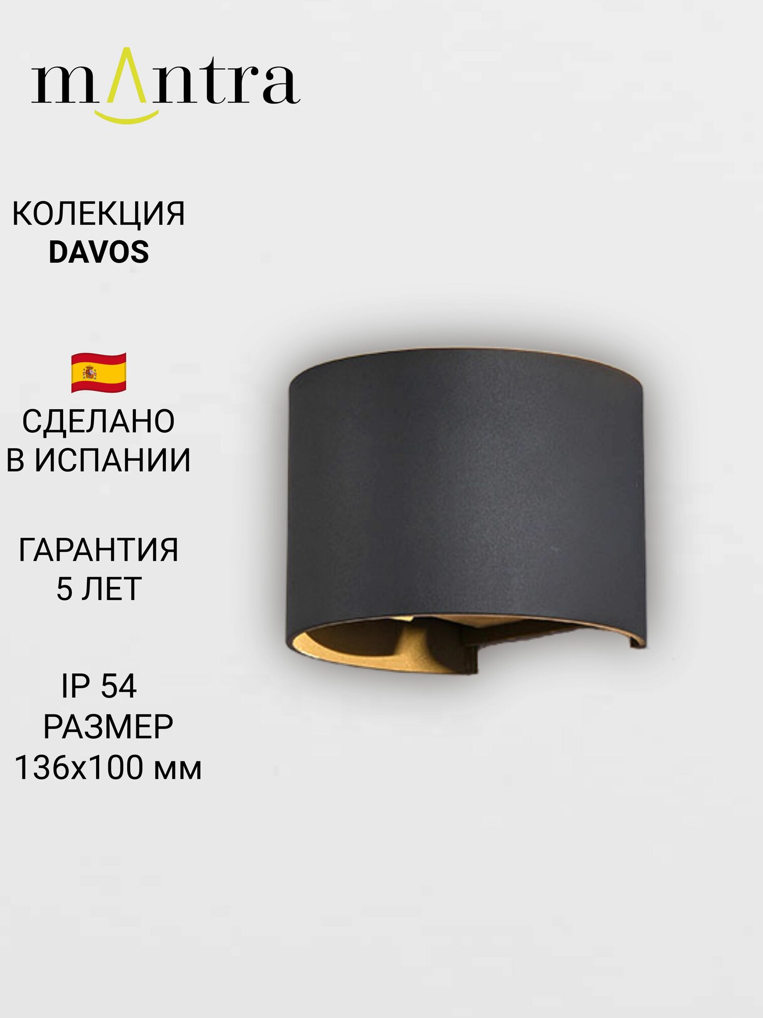 Настенный уличный светильник DAVOS 8604