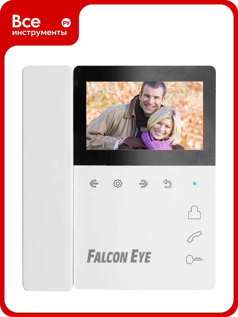 Монитор цветного видеодомофона с трубкой на магните Falcon Eye Lira 00-00189412