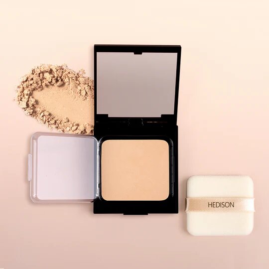 Компактная пудра Dr. Hedison Velvet Cover, SPF 24, стойкая, бежевая — фото 1