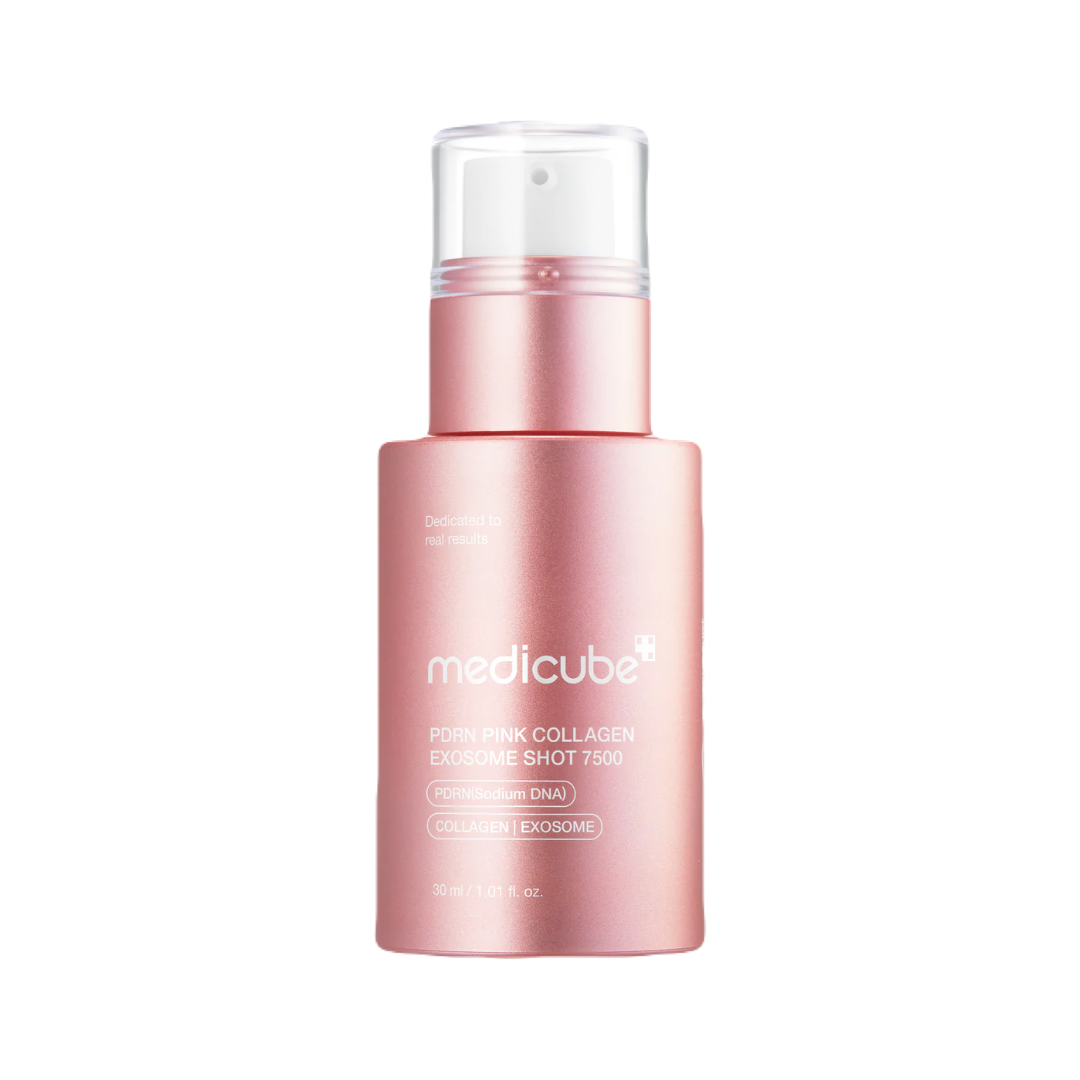 Medicube PDRN Pink Collagen Exosome Shot Serum 7500 – интенсивная сыворотка со спикулами и ПДРН