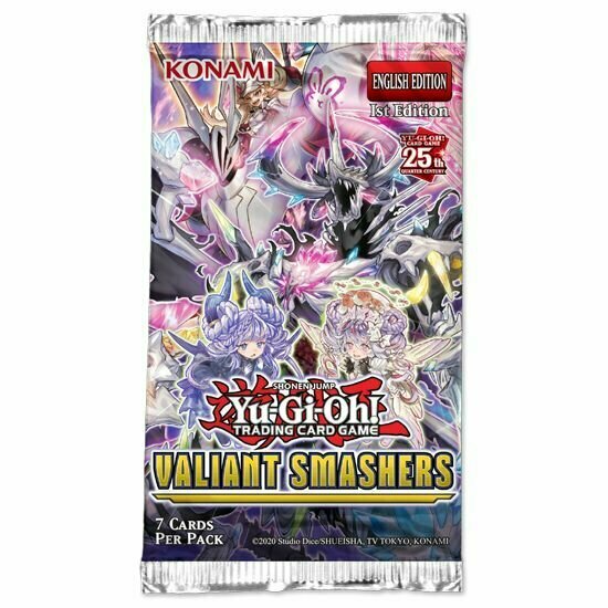 Настольная игра Yu-Gi-Oh - бустер выпуска Valiant Smashers на английском языке