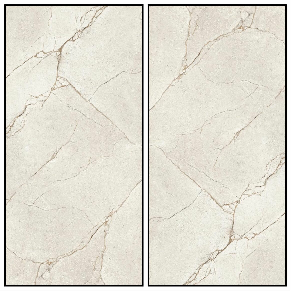 Керамогранит F-CERAMICS бежевый 60x120 см 144 м² для стен PEI III 2 шт. в наборе