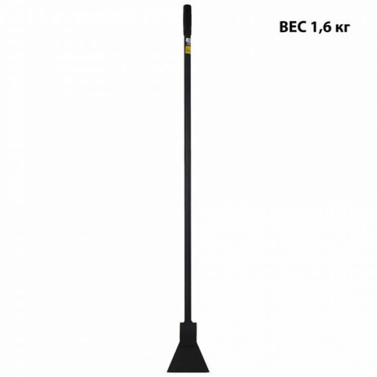 Ледоруб-топор шириной 16 см ВЕС 16 кг металлическая ручка 135 см D=25 мм усиленный черная порошковая окраска грандмастер 700345