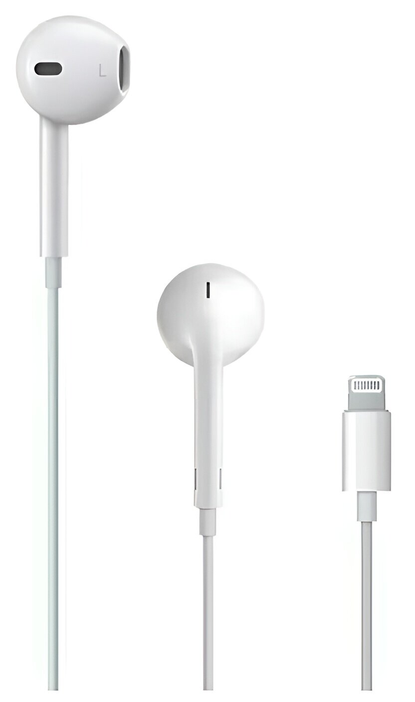 Наушники Apple EarPods с разъёмом Lightning (MMTN2ZM/A), белый