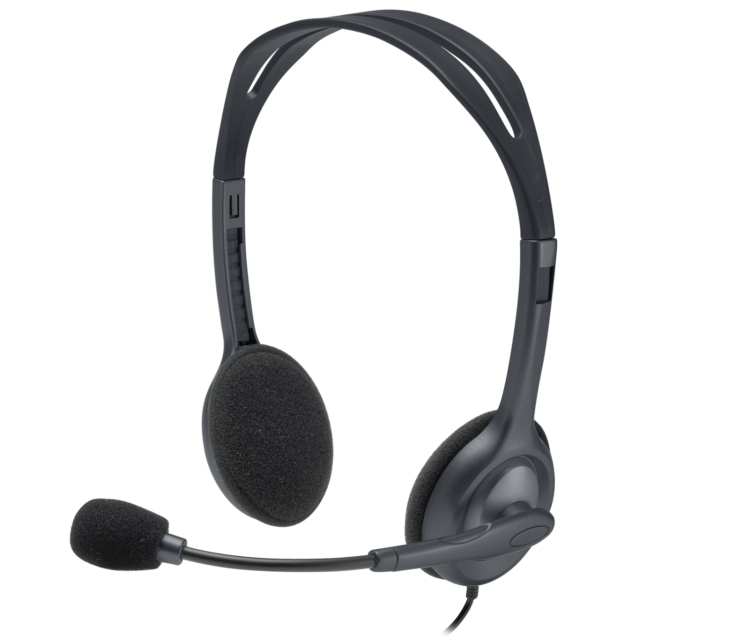 Наушники LOGITECH H111 Corded Stereo Headset - BLACK - 3.5 MM